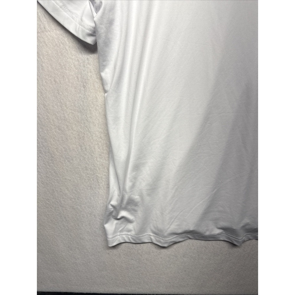 Quiksilver Mens XXL White Short Sleeve Regular Fit Logo Performance T-Shirt - Picture 13 of 14